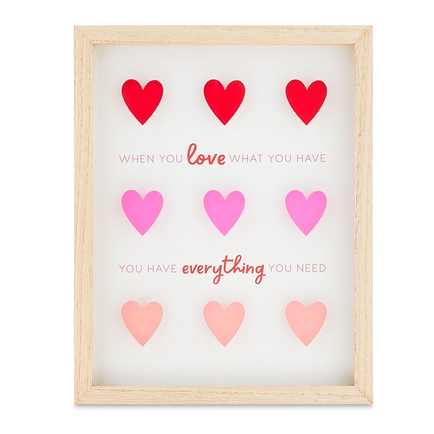 Valentine's Day Everything You Need Framed Sign, by Way To Celebrate