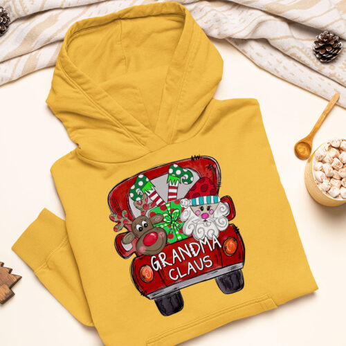 Gold grandma claus christmas gift v1