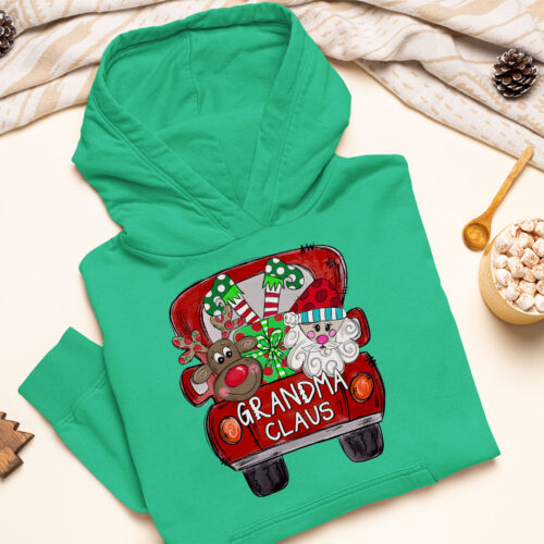 Irish green grandma claus christmas gift v1