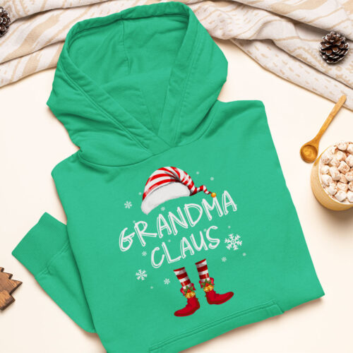 Irish green grandma claus cute santa claus