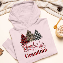 Light pink blessed to be called grandma christmas rv