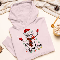 Light pink happiness is being a grandma christmas t