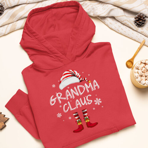 Red grandma claus cute santa claus