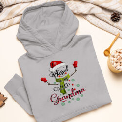 Sport grey blessed to be called grandma art christmas