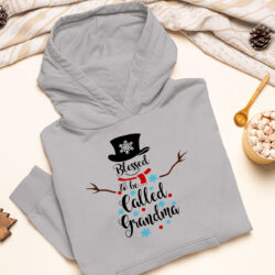 Sport grey blessed to be called grandma christmas a1