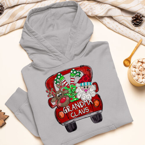 Sport grey grandma claus christmas gift v1